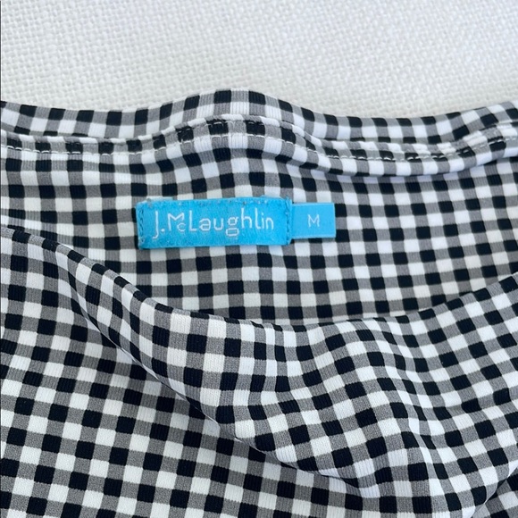 J. McLaughlin Black and White gingham Shorts - Picture 3 of 6